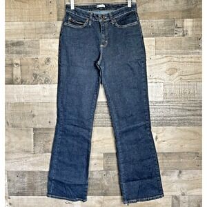 Lee Jeans‎ Womens 8 Short Blue Stretch 5 Pocket Denim Bootcut Casual